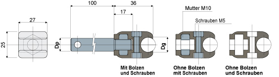 Schienenklemme Teil 204 • für Rundschienen